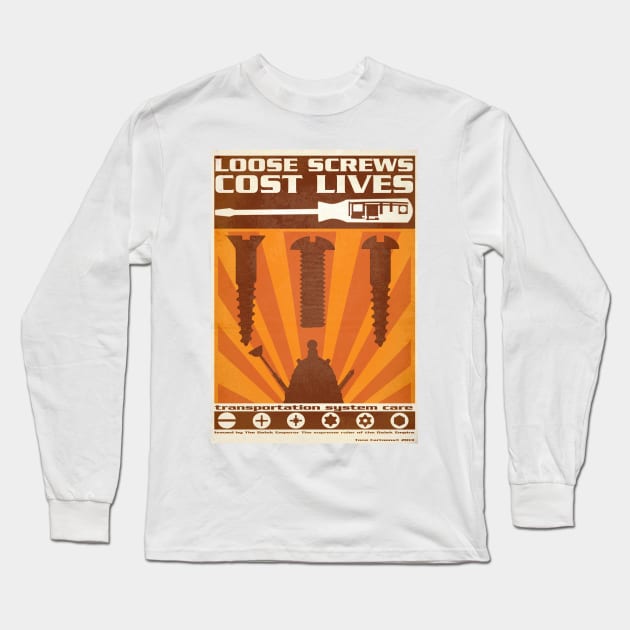 Dalek Time War propaganda poster Long Sleeve T-Shirt by tone